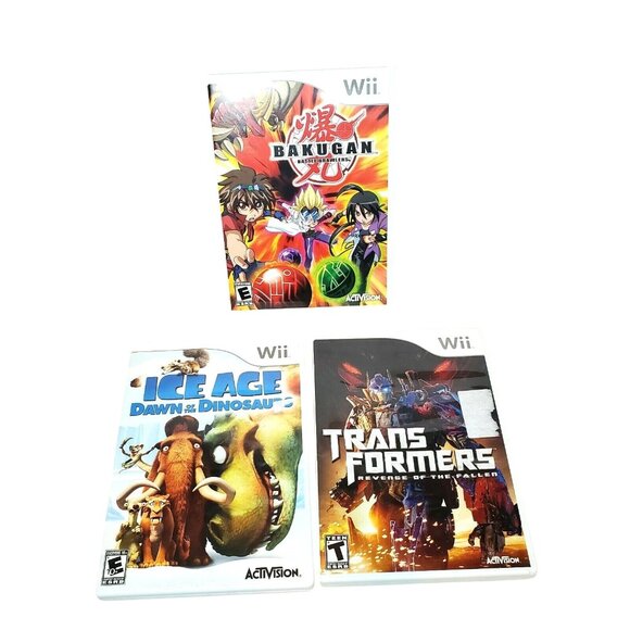 Activision 3-Game Bundle for Wii: Ice Age Dawn of the Dino, Transformers Revenge - Picture 1 of 12